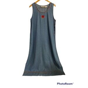 Long Denim Dress/Jumper Large